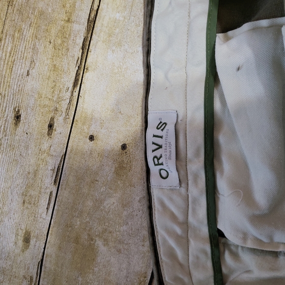 Vntg Orvis corduroy pants with leather pockets - Picture 5 of 6
